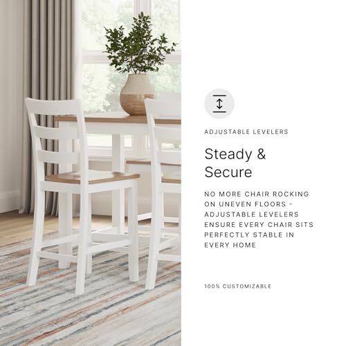 Ashley Furniture Signature Design by Ashley Tyler Creek Barhocker, Möbel mit Zählen, Schwarz / Grau