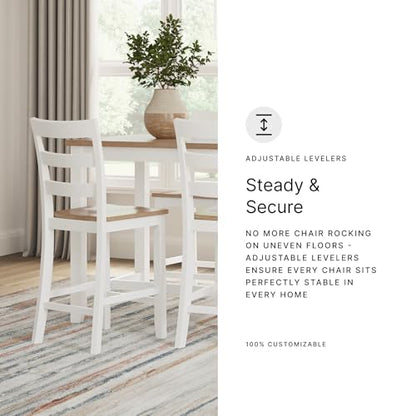 Ashley Furniture Signature Design by Ashley Tyler Creek Barhocker, Möbel mit Zählen, Schwarz / Grau