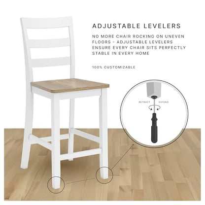 Ashley Furniture Signature Design by Ashley Tyler Creek Barhocker, Möbel mit Zählen, Schwarz / Grau