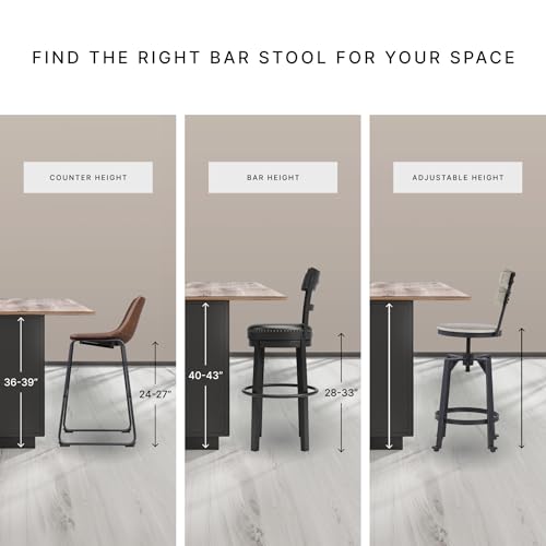 Ashley Furniture Signature Design by Ashley Tyler Creek Barhocker, Möbel mit Zählen, Schwarz / Grau