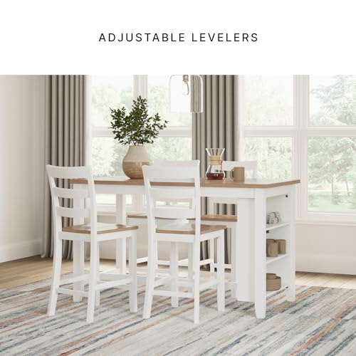 Ashley Furniture Signature Design by Ashley Tyler Creek Barhocker, Möbel mit Zählen, Schwarz / Grau