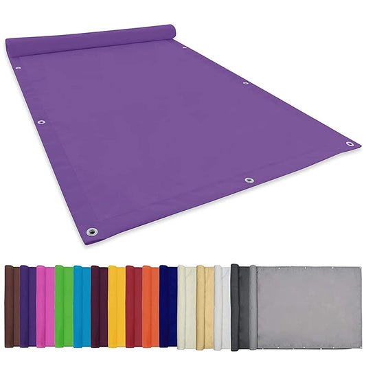 Sonnensegel Sonnenschutz 7x10M Wetterbeständig Mit Uv Schutz Sonnenschutz Sonnensegel quadratisch Zeltplane Mit Spannseilen Für Garten Terrasse Balkon, Lila, 22073