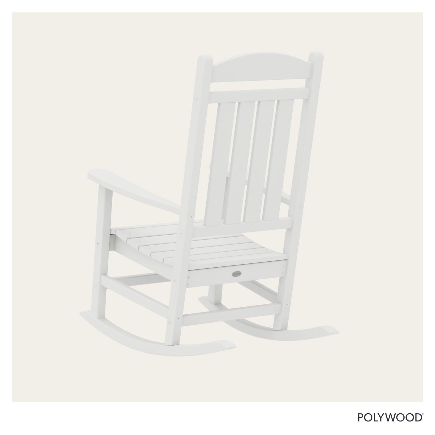 Polywood R100WH Presidential Rocking Chair, White
