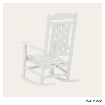 Polywood R100WH Presidential Rocking Chair, White