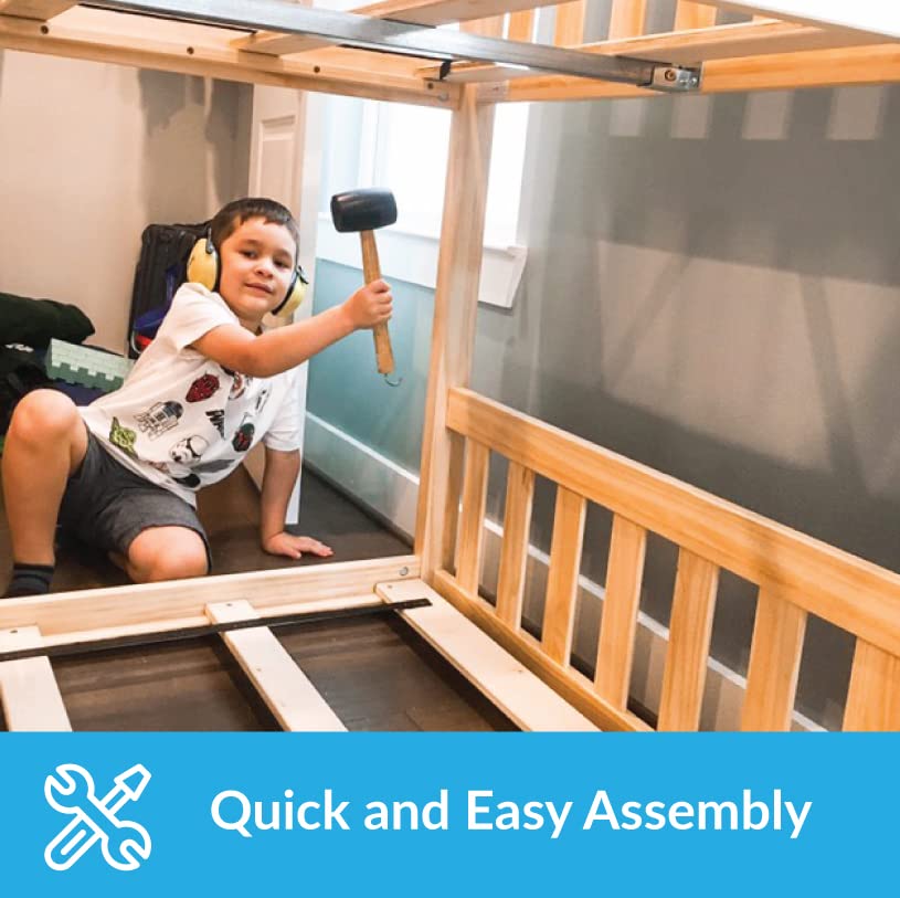 Max & Lily Platform, Wood, White, Twin