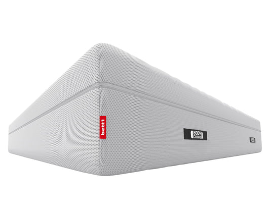 bett1 Bodyguard Boxspring Matratze 90x200 mit ca. 28 cm Matratzen-Höhe! (100% Vollschaum, 2in1 Liegehärten Mittelfest & Fester, Oeko-TEX 100, QXSchaum)