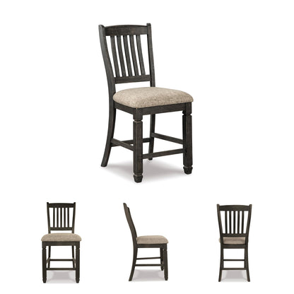 Ashley Furniture Signature Design by Ashley Tyler Creek Barhocker, Möbel mit Zählen, Schwarz / Grau