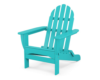 Polywood AD5030AR Classic Folding Adirondack Chair, Height: 35.00" - Width: 29" - Depth: 35.00", Aruba