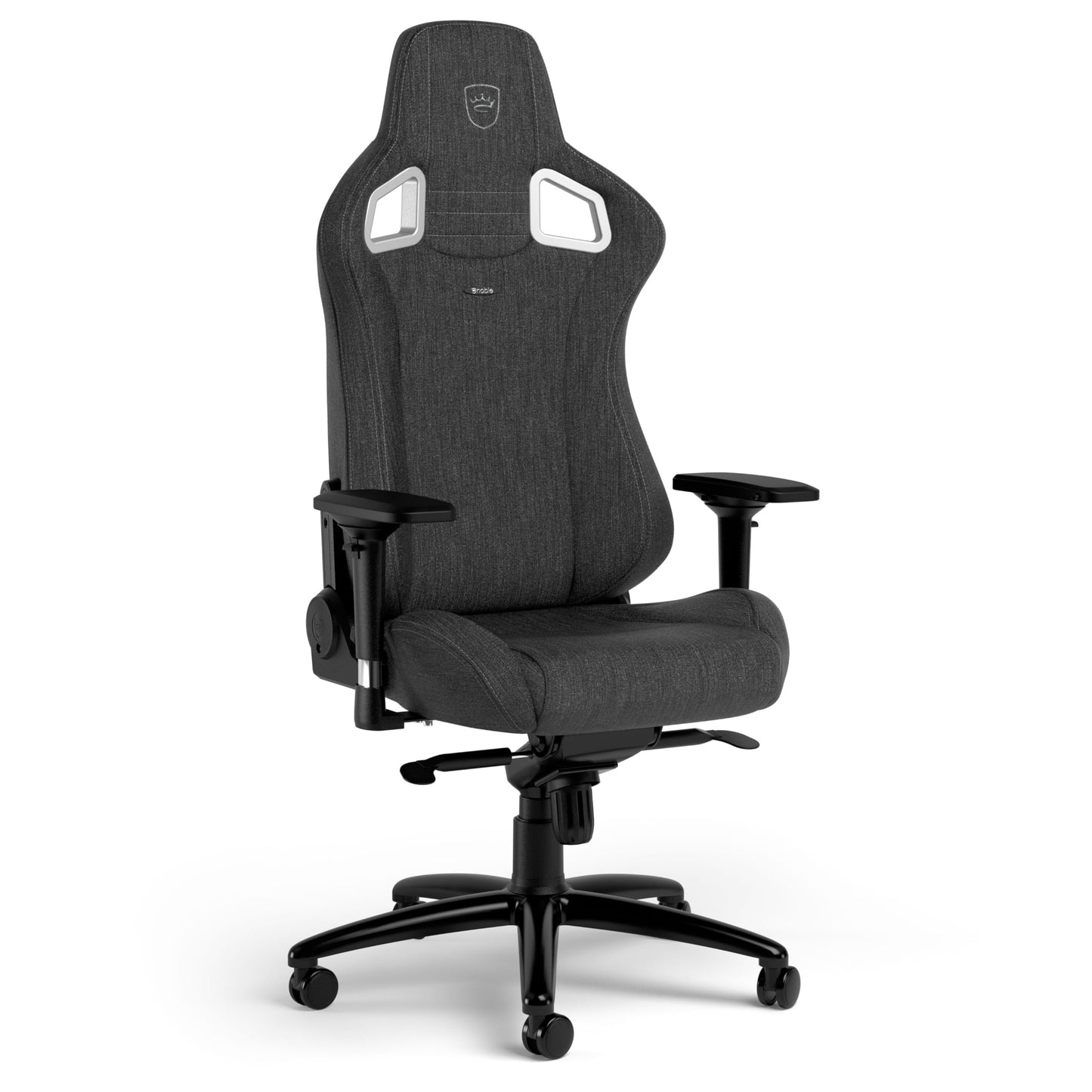 noblechairs Epic TX Gaming Stuhl, Bürostuhl, Schreibtischstuhl, Atmungsaktives Textilgewebe, Kopf- und Lendenstütze, Entwickelt für Nutzer bis 120 kg, (Anthrazit, Textilgewebe)