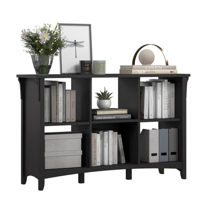 Bush Furniture Salinas Organizer für 6 Würfel, Vintage-Schwarz