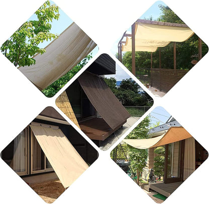 Sonnensegel Sonnenschutz 7x10M Wetterbeständig Mit Uv Schutz Sonnenschutz Sonnensegel quadratisch Zeltplane Mit Spannseilen Für Garten Terrasse Balkon, Lila, 22073