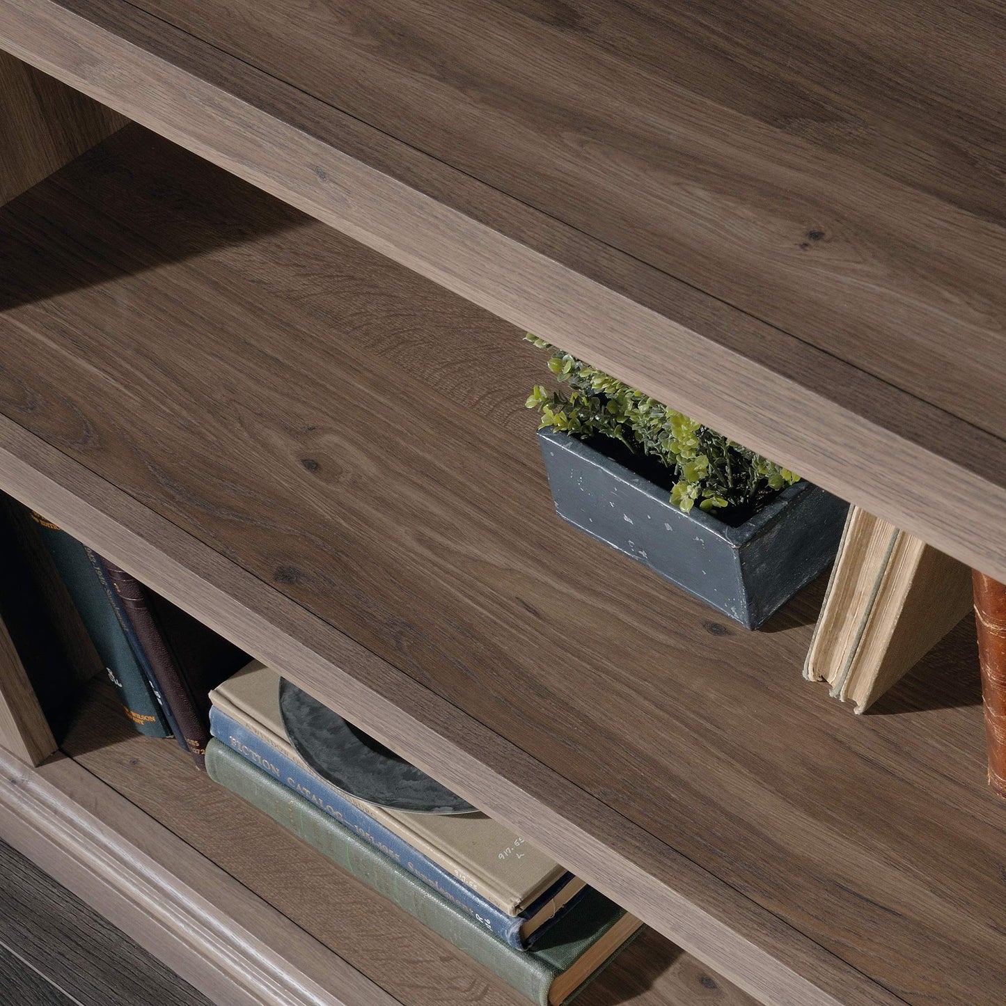 Sauder Bücherregal mit 3 Regalböden, Salzeichen-Finish