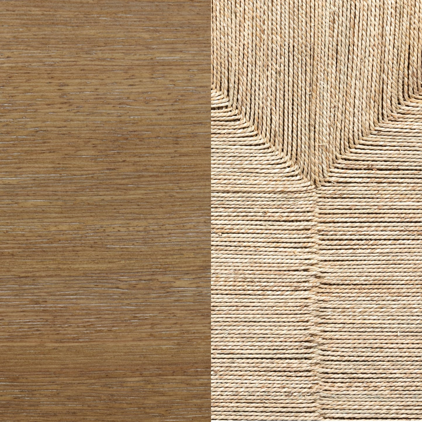 NATHAN JAMES Beacon Accent Sideboard, Aufbewahrungsschrank aus hellem Holz, mit Verstellbarer Innenablage und Seegras-Türen, für Flur, Eingangsbereich oder Esszimmer, Hellbraun