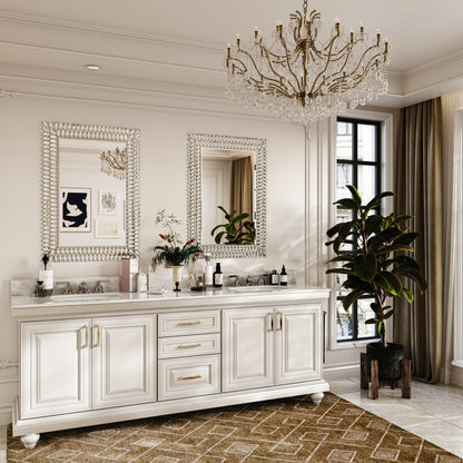 Kelly Miller Großer Spiegel für Wanddekoration, 71,1 x 101,6 cm, luxuriöser funkelnder Diamantspiegel, abgeschrägt, moderne Wanddekoration für Badezimmer, Wohnzimmer, Schlafzimmer, Flur,